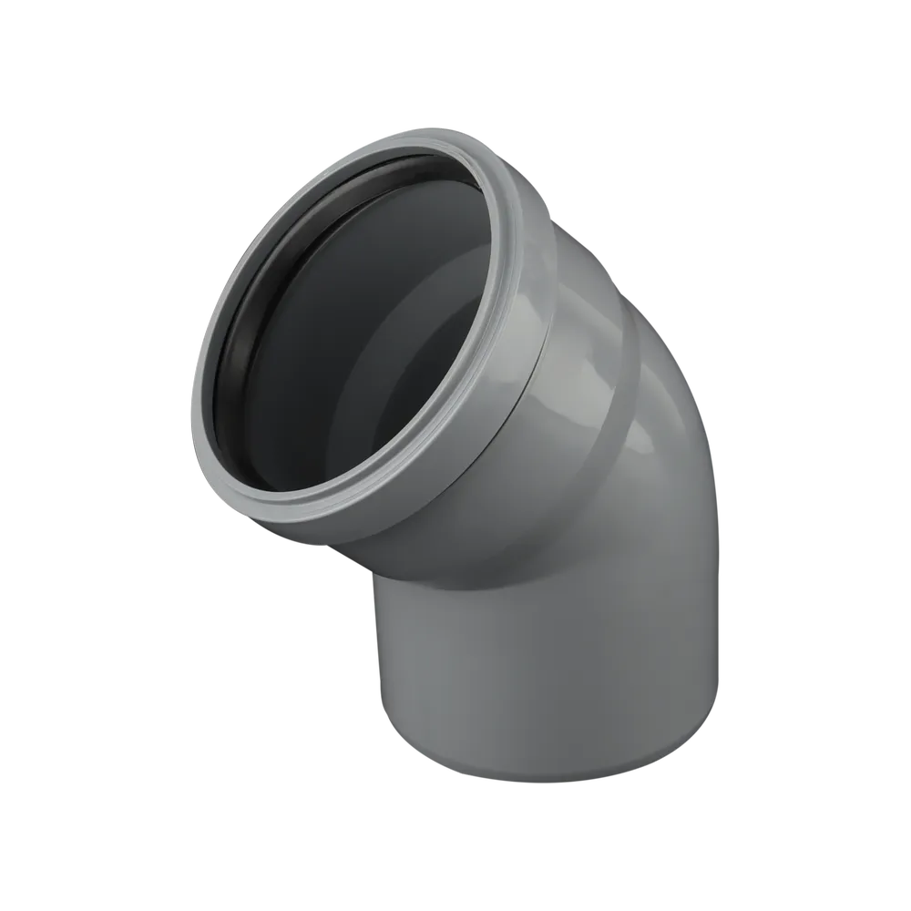 زانو پوشفیت 45 درجه 90mm - (  99050230545  )  -