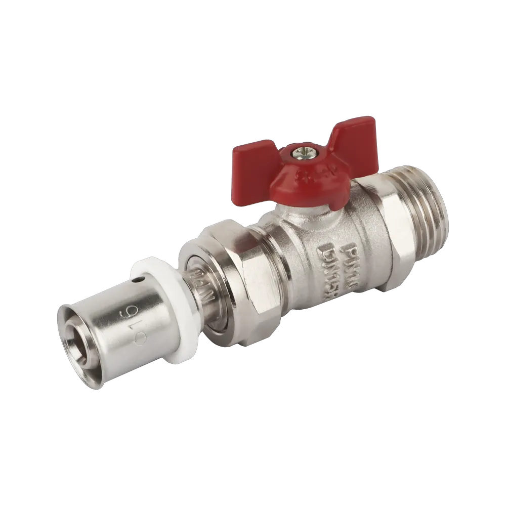 شیر یکسر روپیچ  با مهره ماسوره پرسی  25mmX3/4 - (  99020235108  )