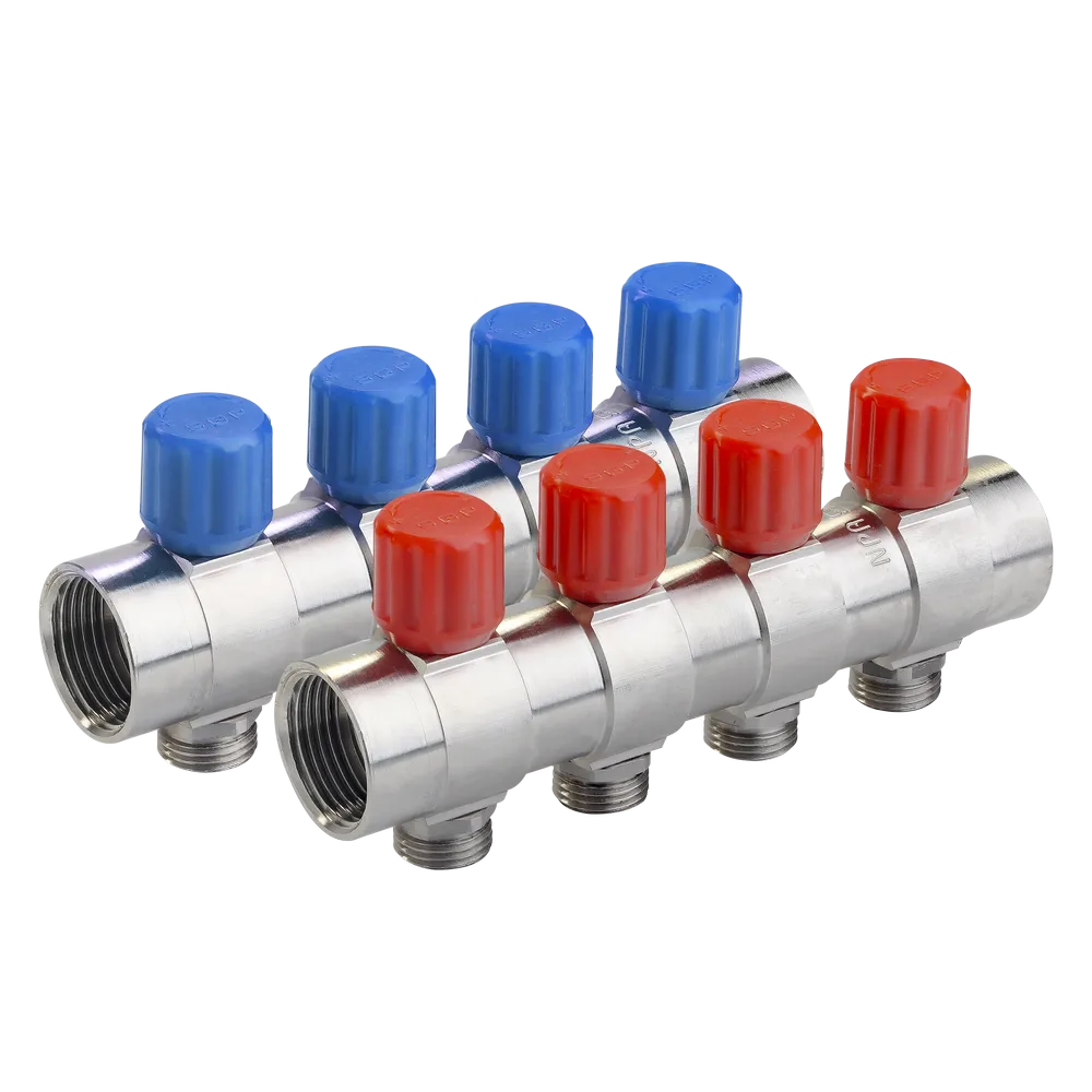 نیو کلکتور کوپلی همراه با شیر تنظیم( آبی و قرمز) (4b) 1"x16mm - (  99020113224  )