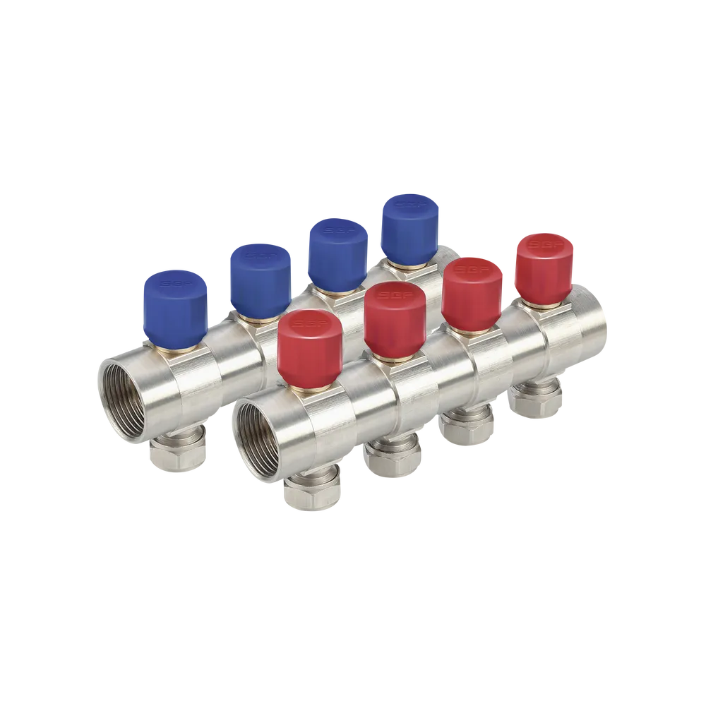 نیو کلکتور کوپلی همراه با شیر تنظیم( آبی و قرمز) (7b) 1"x16mm - (  99020113227  )